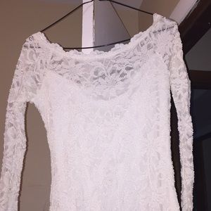 Women’s White Classy Lace Dress